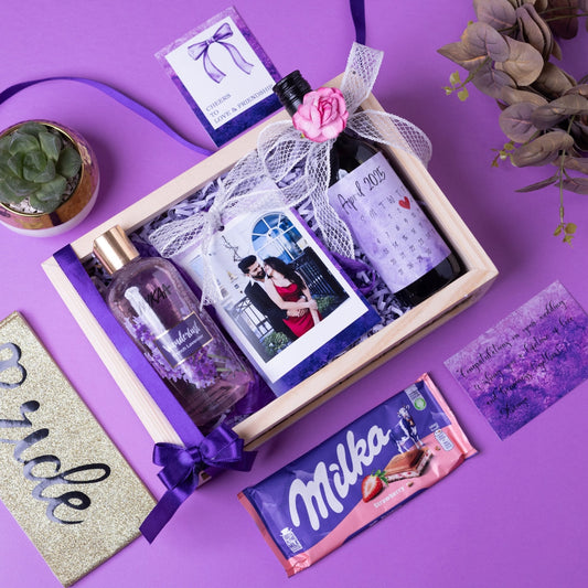 Love & Lavender Gift Hamper – Calming Gift for Her in Kerala | Eternal Flowers