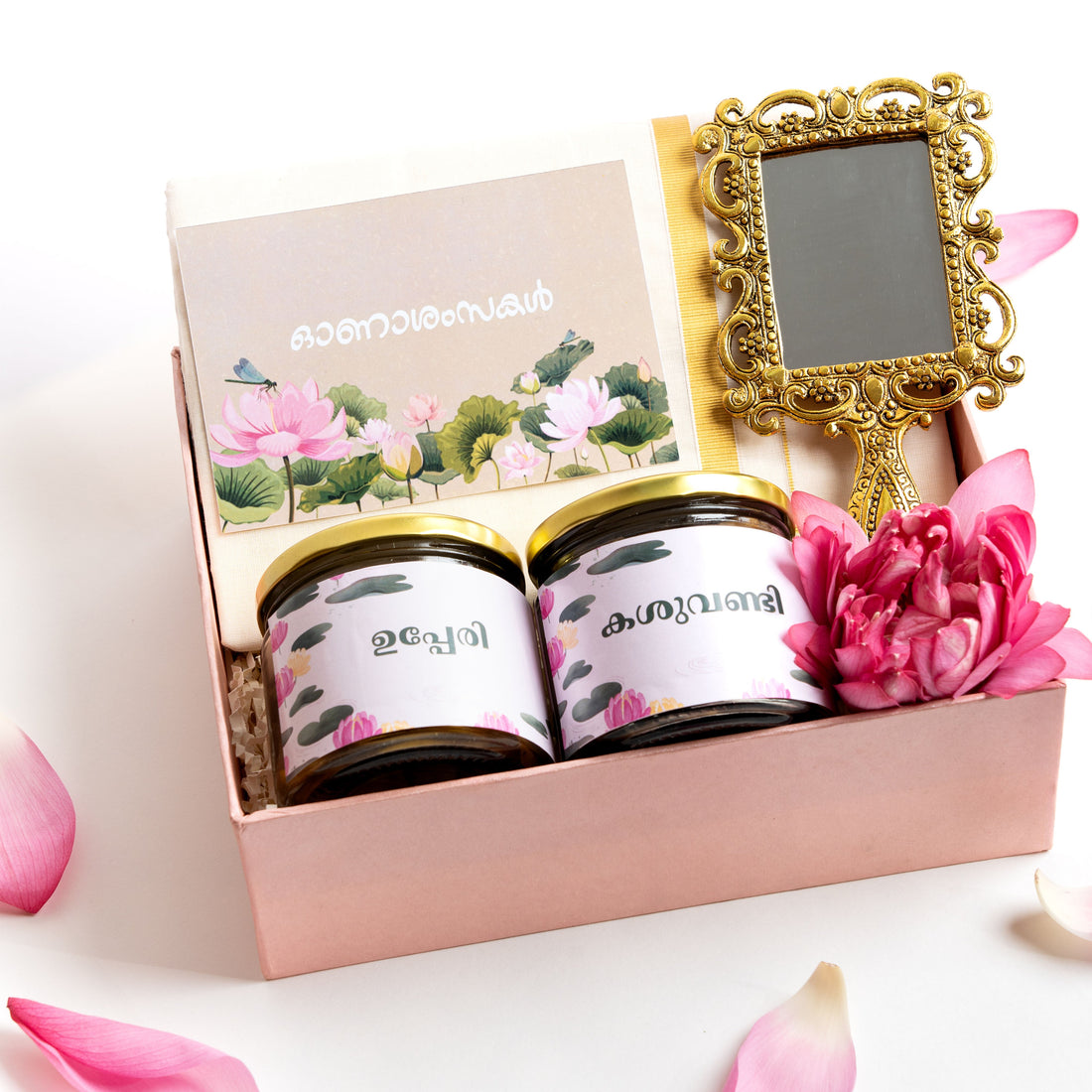 Thamara Kerala Onam Gift Hamper – Traditional Onam Gift 2025 | Eternal Flowers