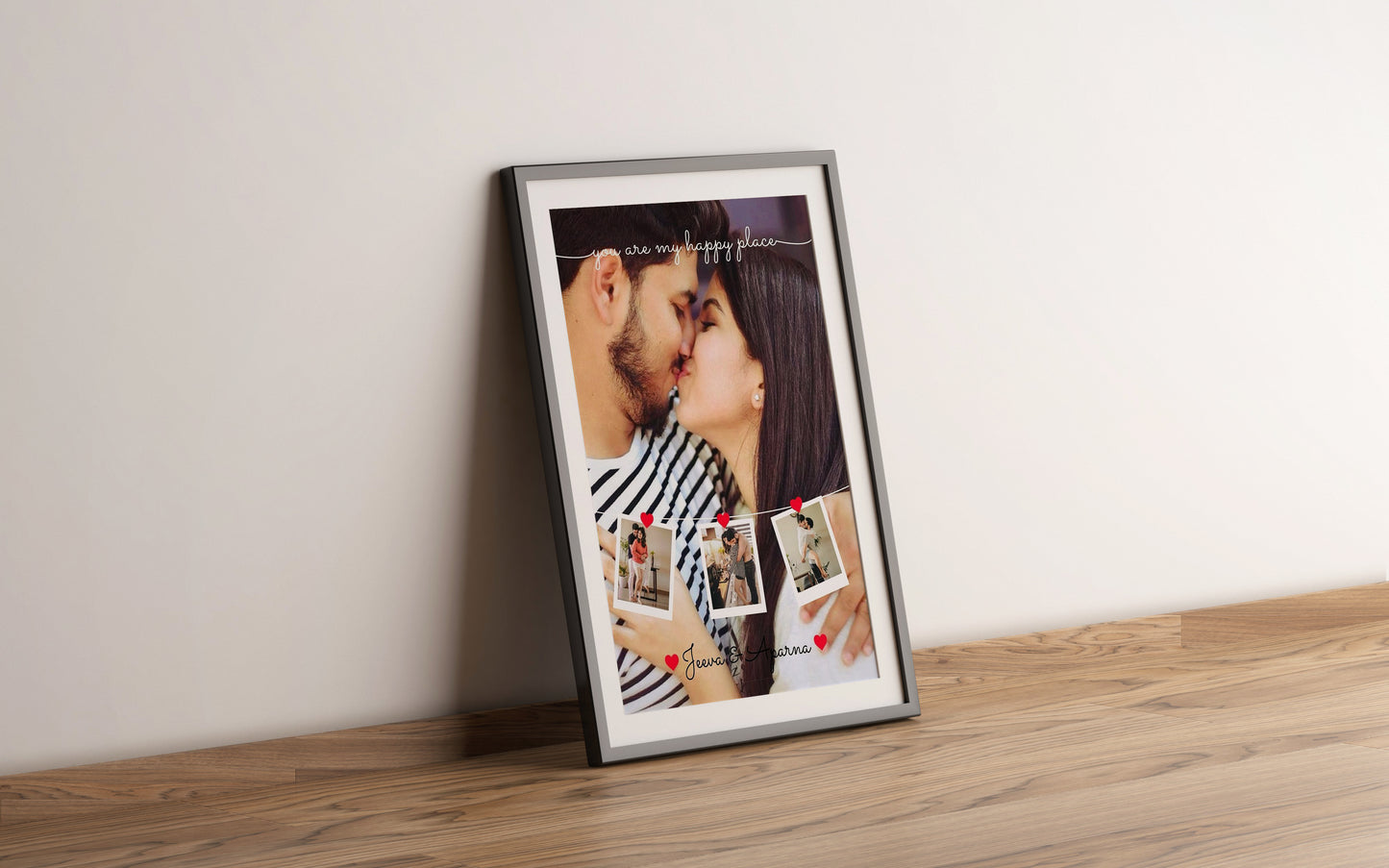 Personalized Love-Themed Photo Frame for Anniversary or Wedding Gift