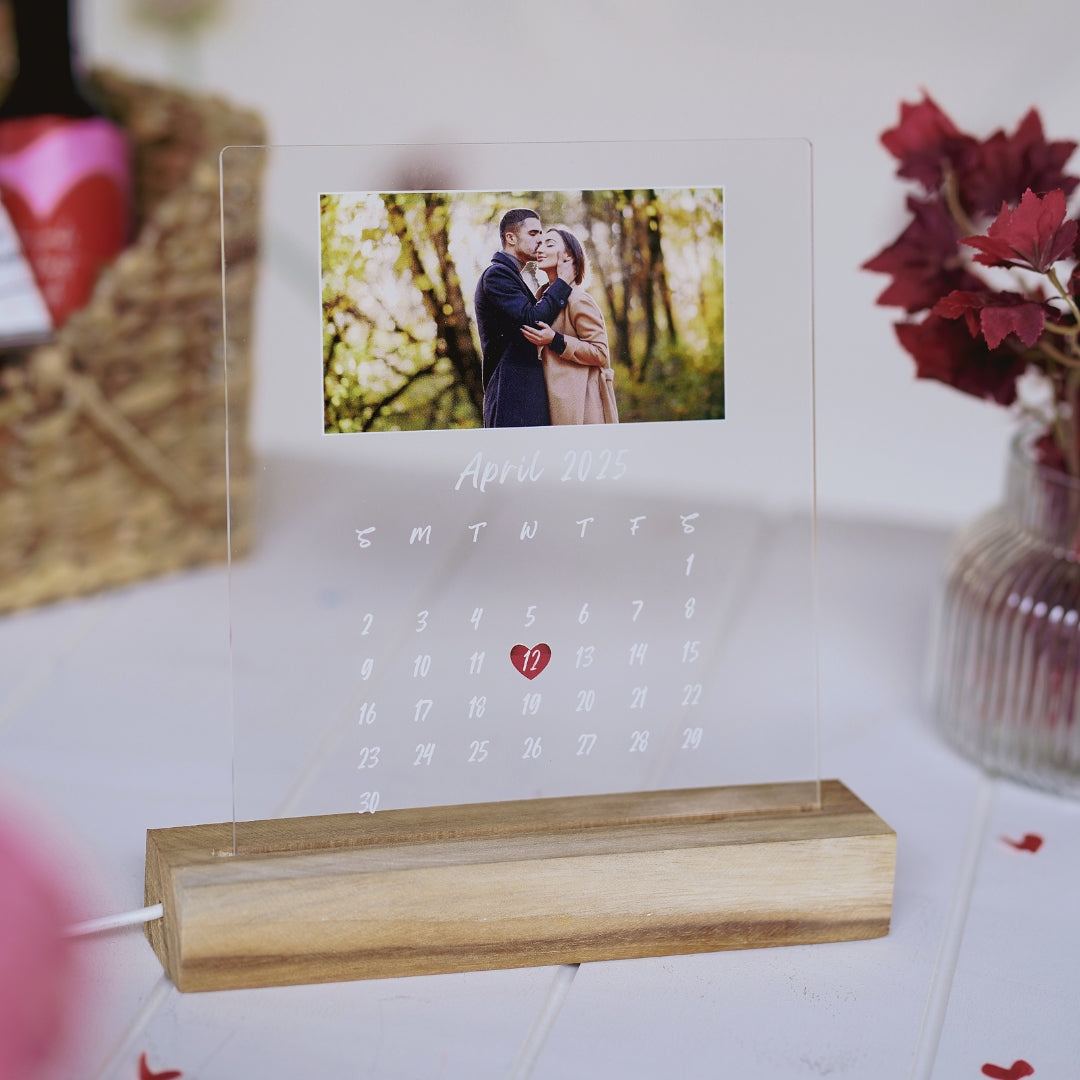 Elegant LED Light Frame for Anniversaries and Special Moments