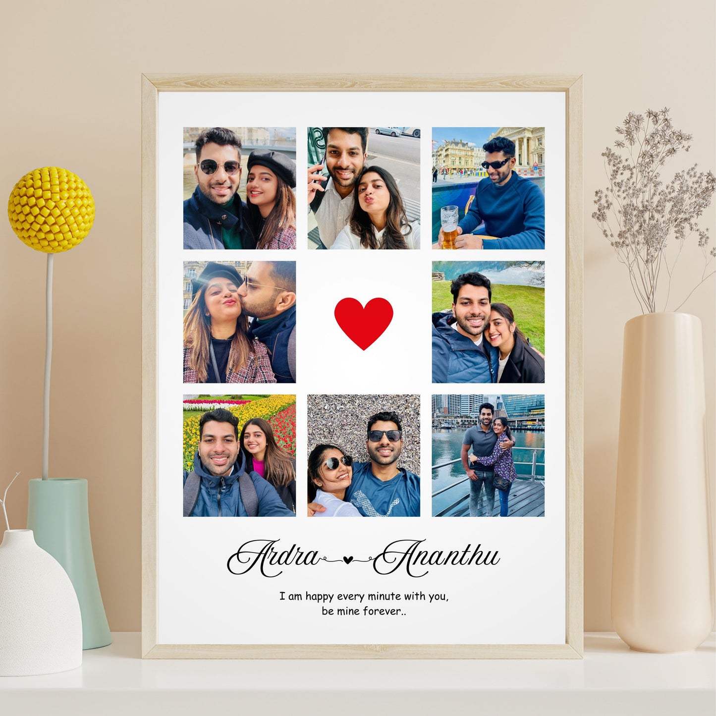 Love-Themed Picture Frame for Cherishing Special Moments