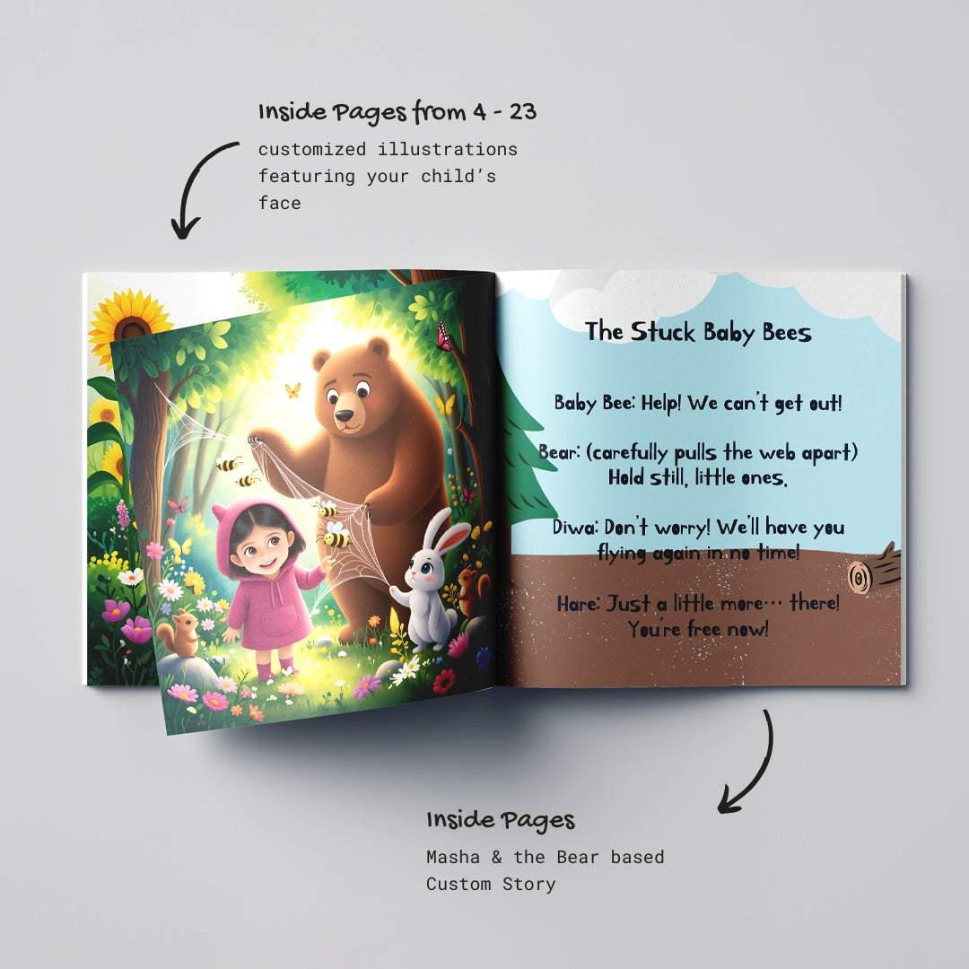 Masha and the Bear-Inspired Personalized Story – Your Child as the Hero
