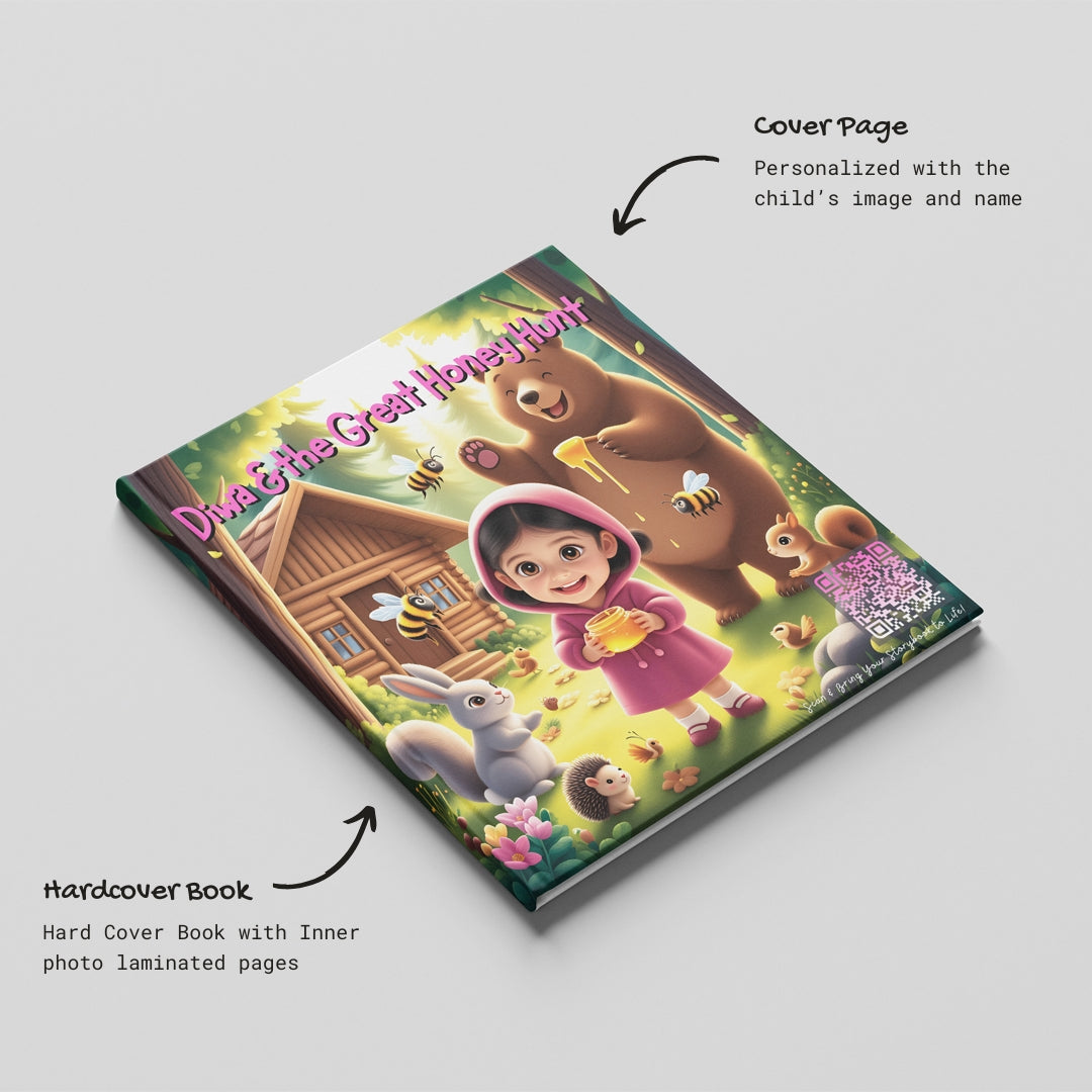 Masha and the Great Honey Hunt – A Personalized Children’s Storybook Featuring Your Kid as the Star!