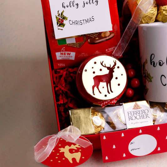 Christmas Themed Scented Candle in Glass Jar | Aroma of the Season