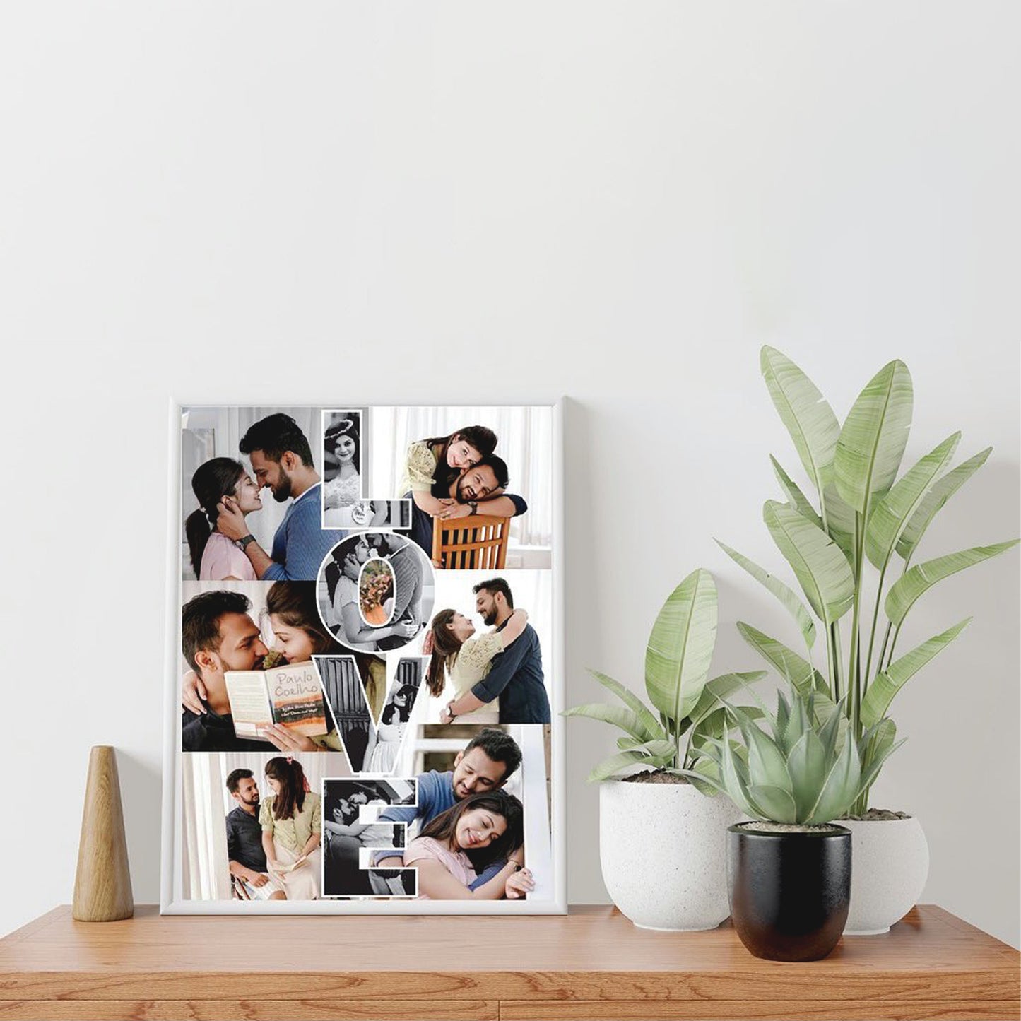 Forever Love Photo Collage Frame – Romantic Keepsake for Couples