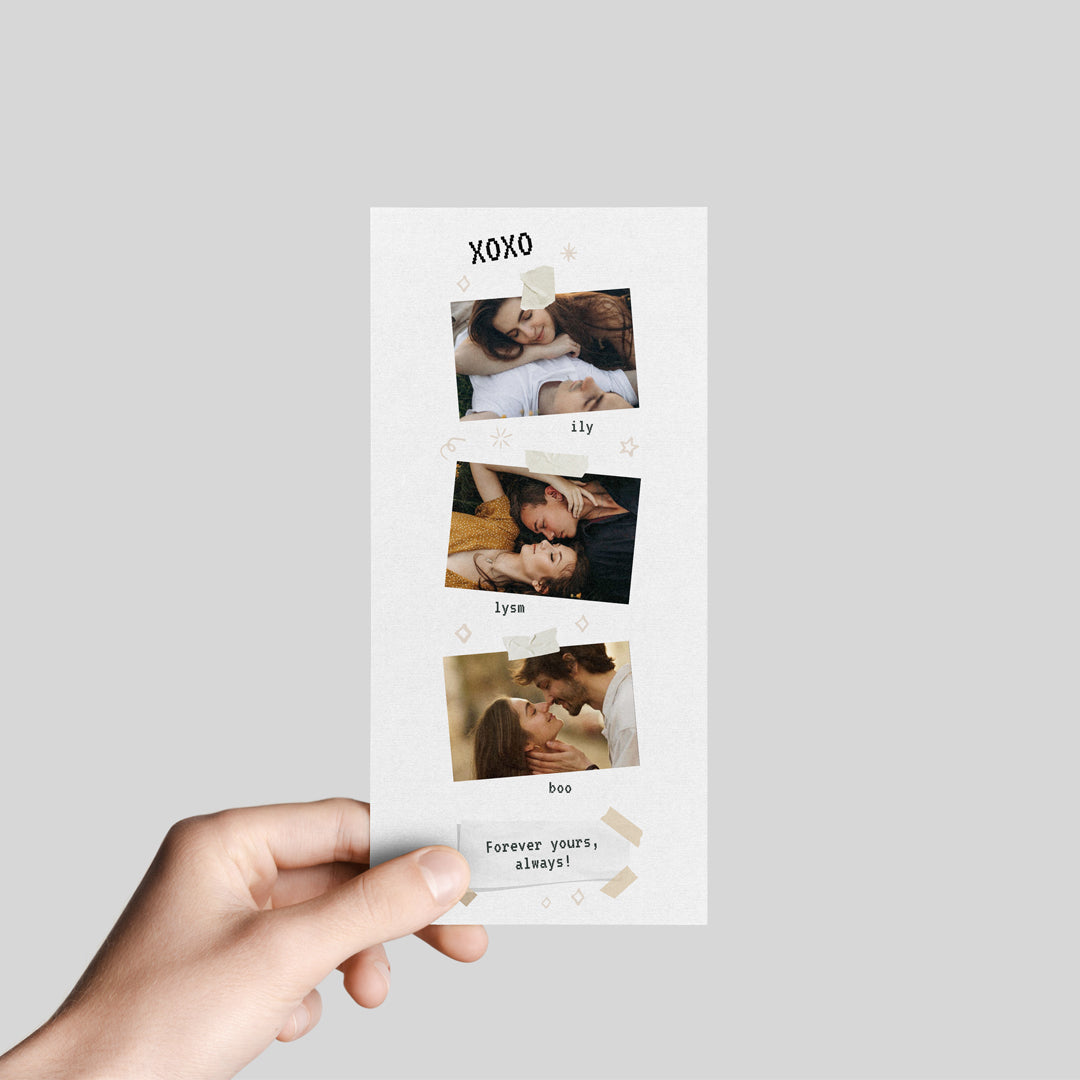 Personalized Forever Yours Photo Strip – Set of 3 Custom Designs