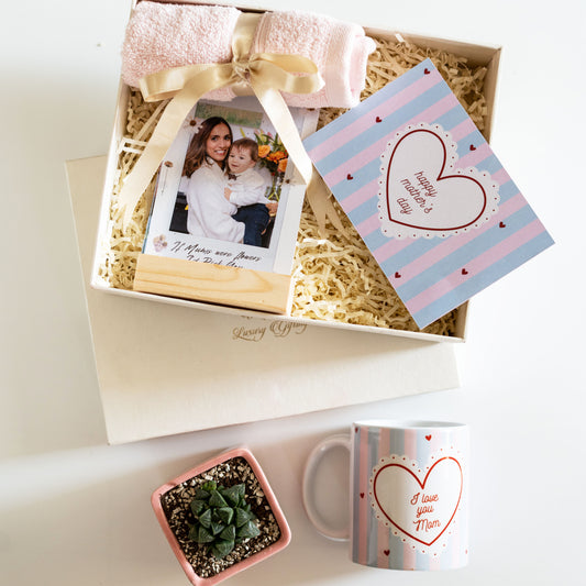 Personalized Polaroid Photo Prints with Wooden Stand – Capturing Cherished Moments