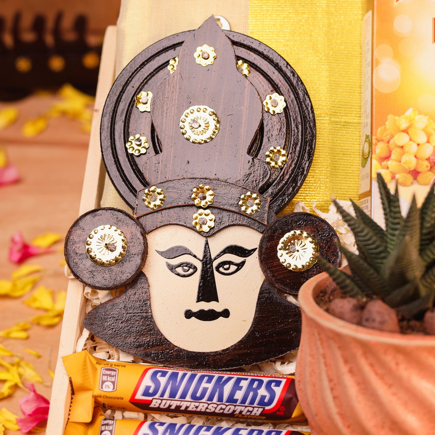 Wooden Katakali Wall Decor | Cultural Artistry