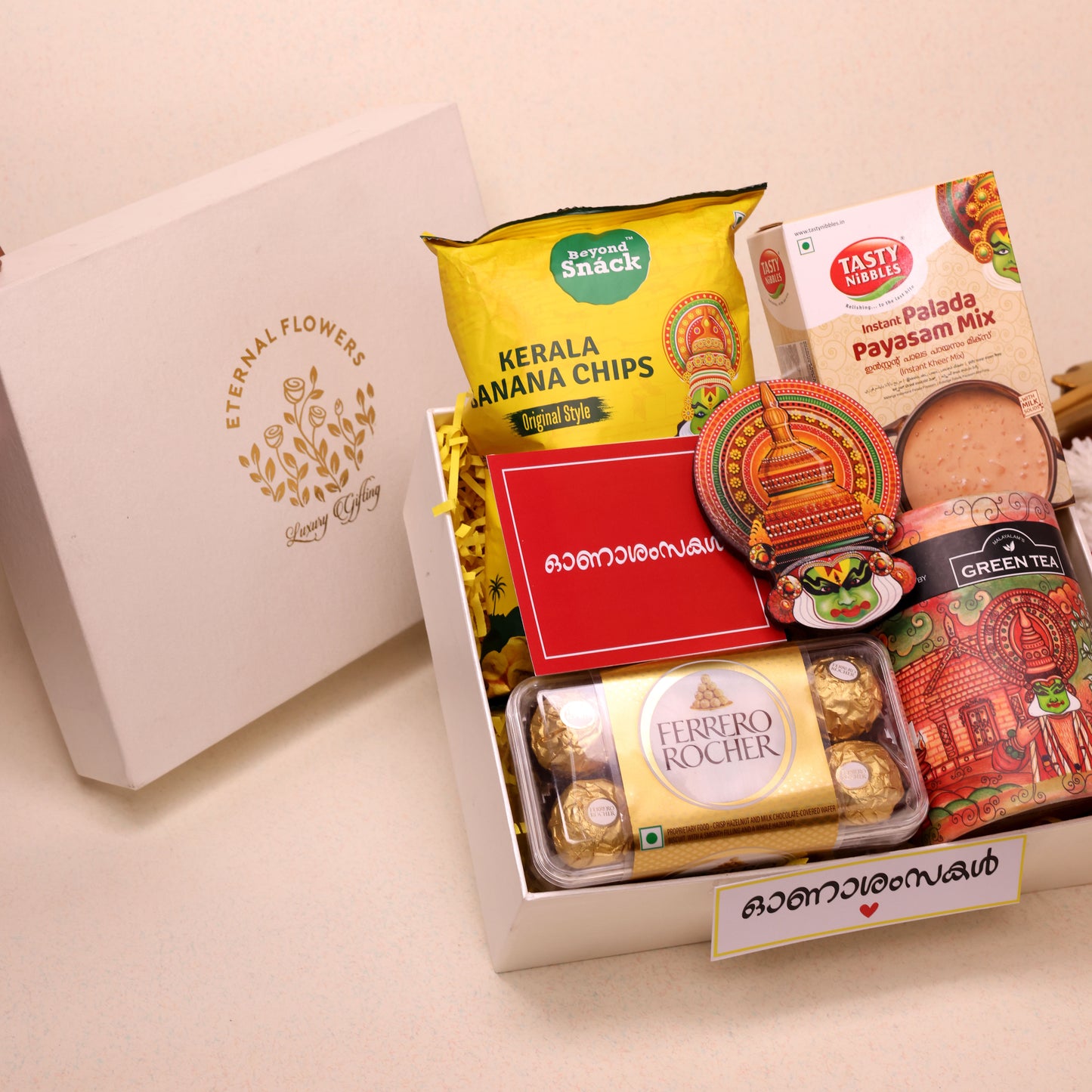 Kerala Onam Utharadam Hamper | Packaged in Premium Rigid Box | Elegant Onam Presentation