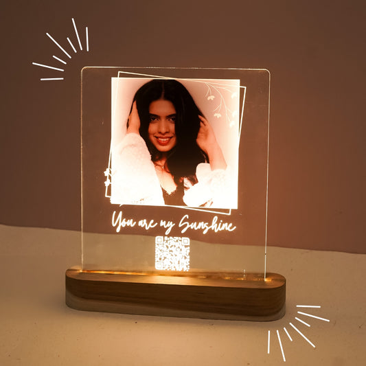 AR acrylic frame, Augmented reality picture frame, Interactive video frame, Personalized AR gift, QR code photo frame, You Are My Sunshine frame, Video overlay frame