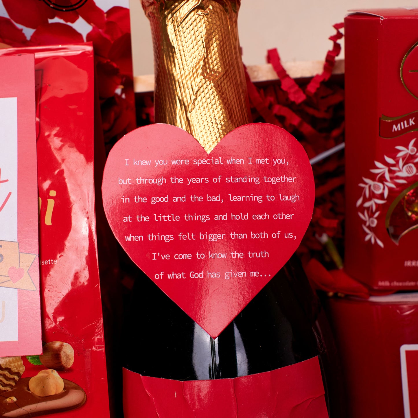 My Heart Belongs to you Valentine's Day gift hamper | Fiesta Sparkling Grape Juice | Celebrating Love