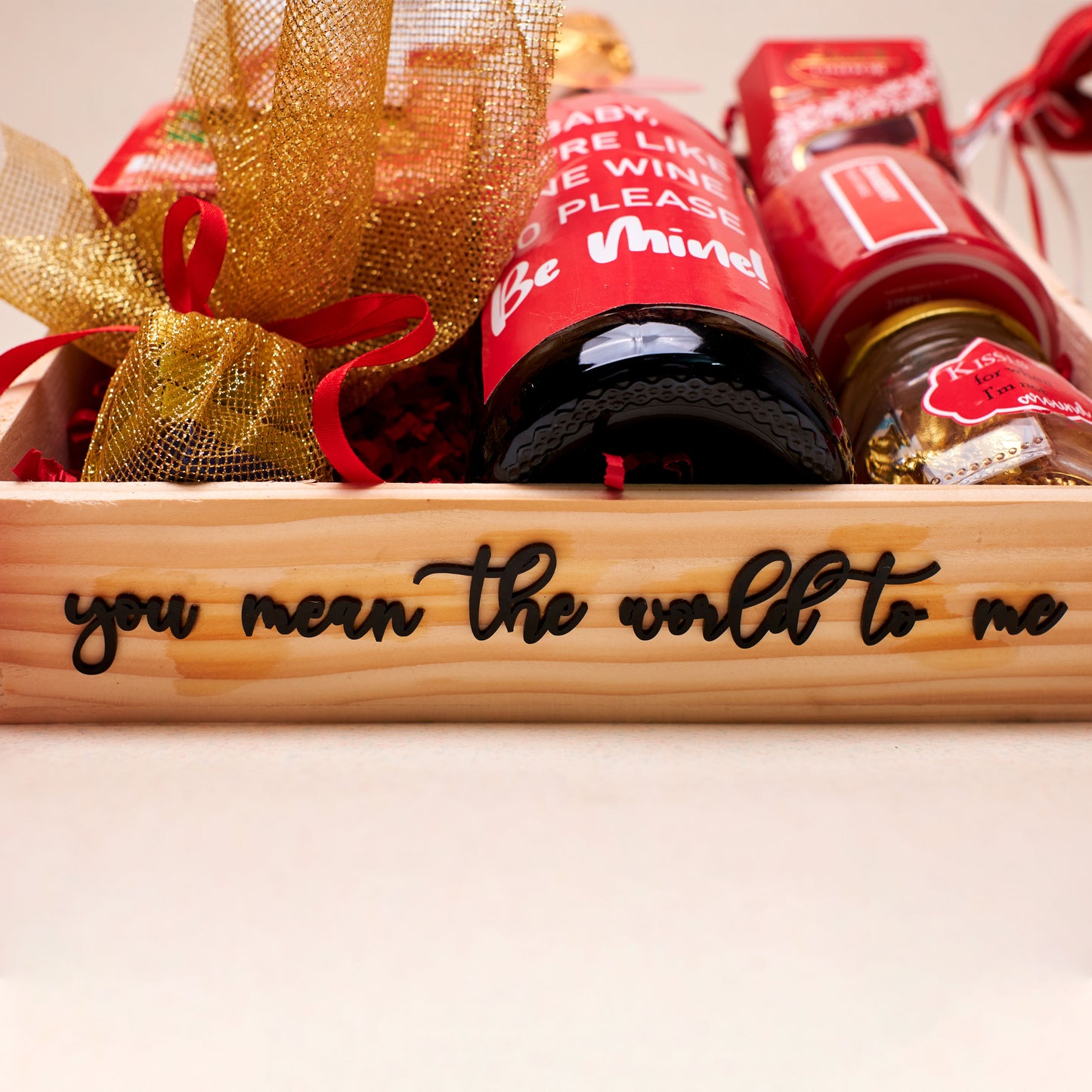 My Heart Belongs to you Valentine's Day gift hamper| Packaged in Premium Wooden Tray | Exquisite Presentation