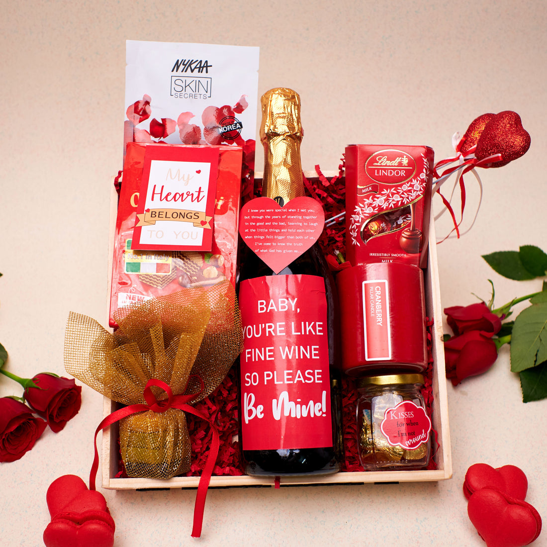 My Heart Belongs to You Gift Hamper – Romantic Gift for Couples in Kerala | Eternal Flowers