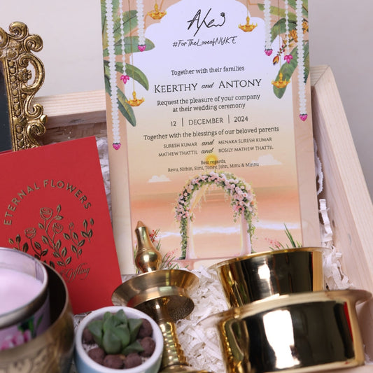 Sacred Moments – Divine Spiritual Gift Hamper | Kerala Gifting | Eternal Flowers