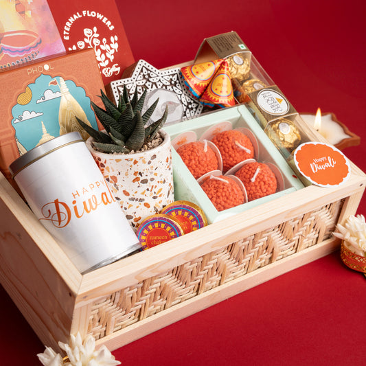 Shubh Utsav – Diwali Gift Hamper with Traditional Festive Treats | Eternal Flowers Kerala