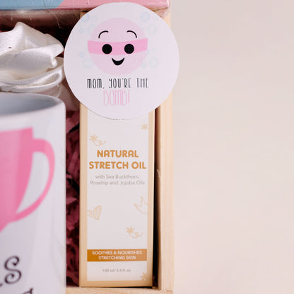 Mom-to-Be Gift Hamper | The Moms Co Natural Stretch Oil | Embrace the Journey