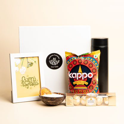 Packaged in Corrugated Box with Onam Themed Sleeve | A Perfect Gift Presentation