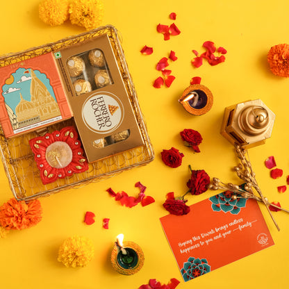 Utsav Era Clay Square Diya Candles | Traditional Diwali
