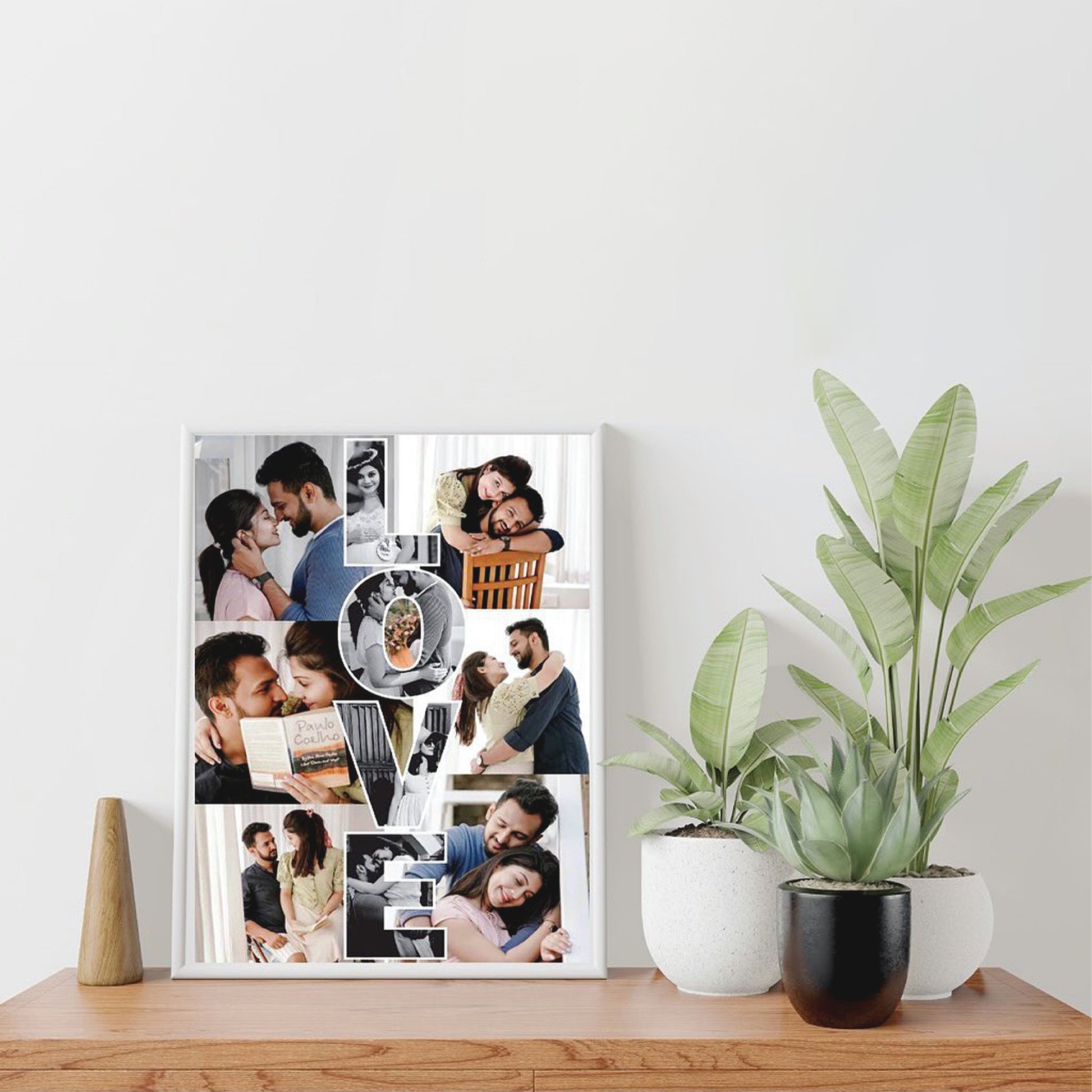Forever Love Photo Collage Frame – Romantic Keepsake for Couples