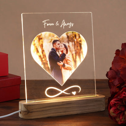 Forever & Always Acrylic LED Frame – Romantic Illuminated Memory Display