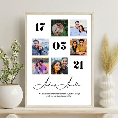 Custom Frame to Display Special Moments Together
