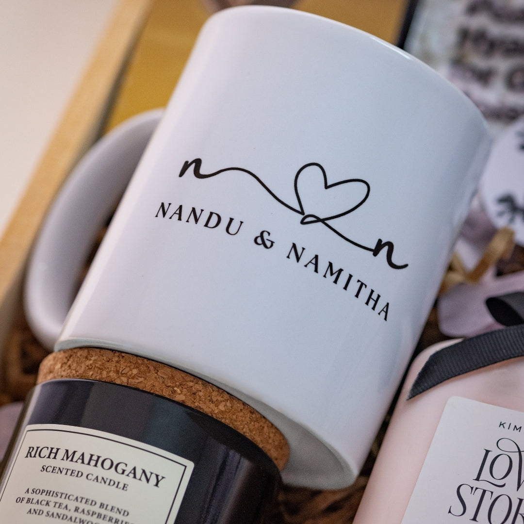 Personalized Ceramic Coffee Mug with Couple Names – Thoughtful Keepsake