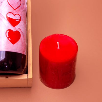 Cranberry Scented Pillar Candle | Aromatherapy Delight