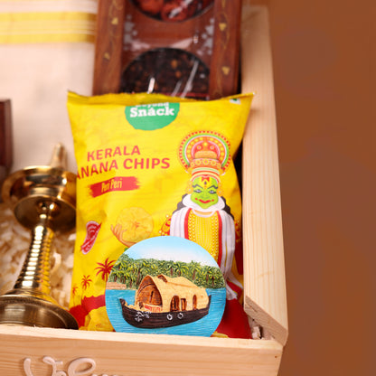 Kerala Themed Round Fridge Magnet | Celebrating Kerala Culture