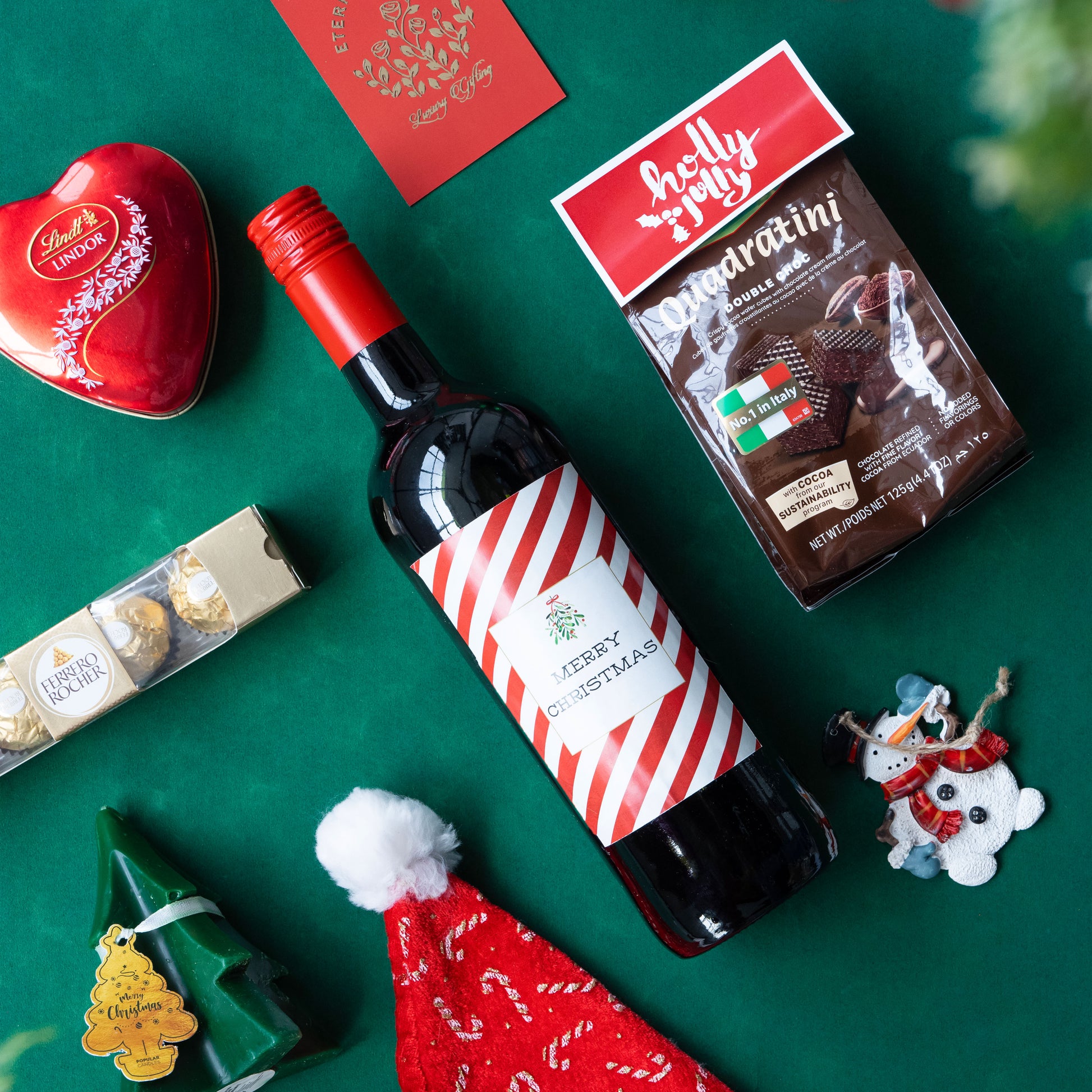 Packaged in Premium Christmas-Themed Wooden Tray | Elegant Presentation