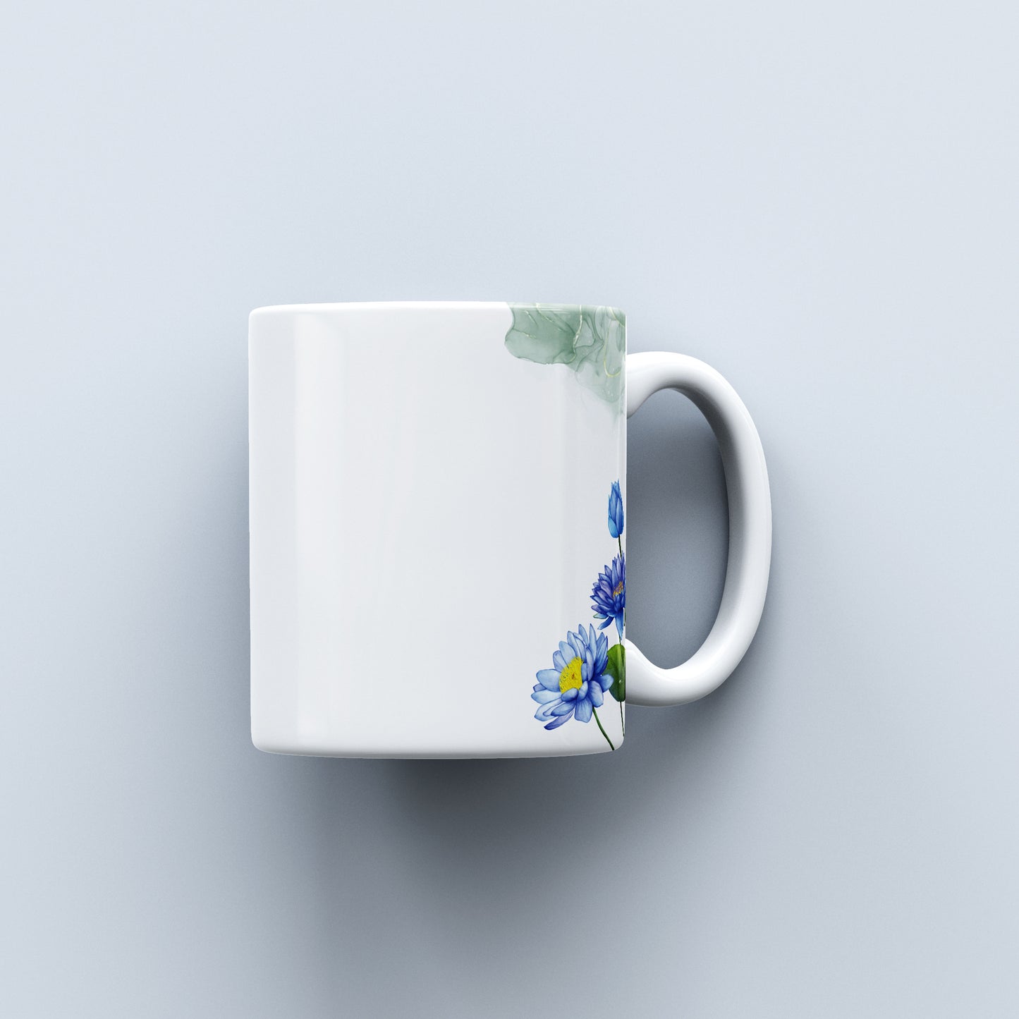 "Water Lily - 'Onashamsakal' Ceramic Mug with Tea | Celebrate Onam with a Traditional Touch"