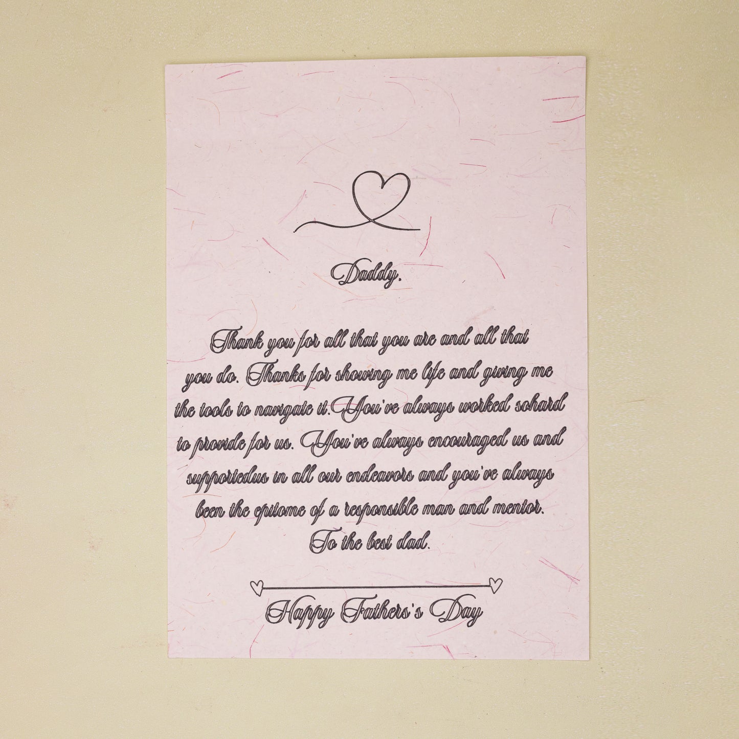 Customized Handwritten Letter on Special Paper | Heartfelt Message