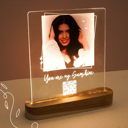 AR acrylic frame, Augmented reality picture frame, Interactive video frame, Personalized AR gift, QR code photo frame, You Are My Sunshine frame, Video overlay frame