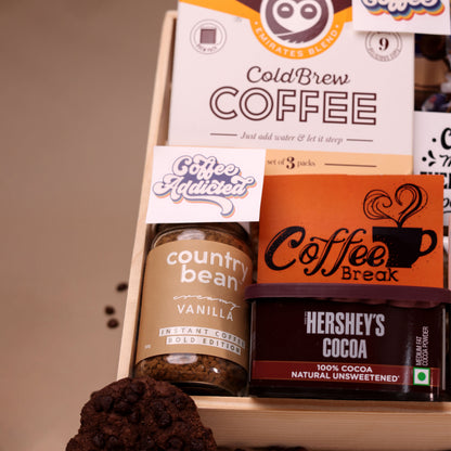 The Coffee Edit Gift Hamper – For Caffeine Enthusiasts & Coffee Lovers | Country Bean Vanilla Instant Coffee | Aromatic Delight